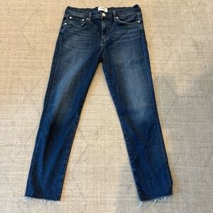 Agolde Sophie Dark Blue Straight Leg High-Rise Jeans 29